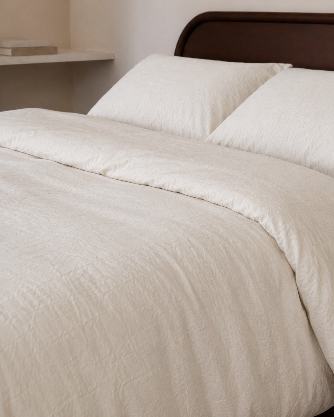 Talia White Cotton Quilt Cover Set