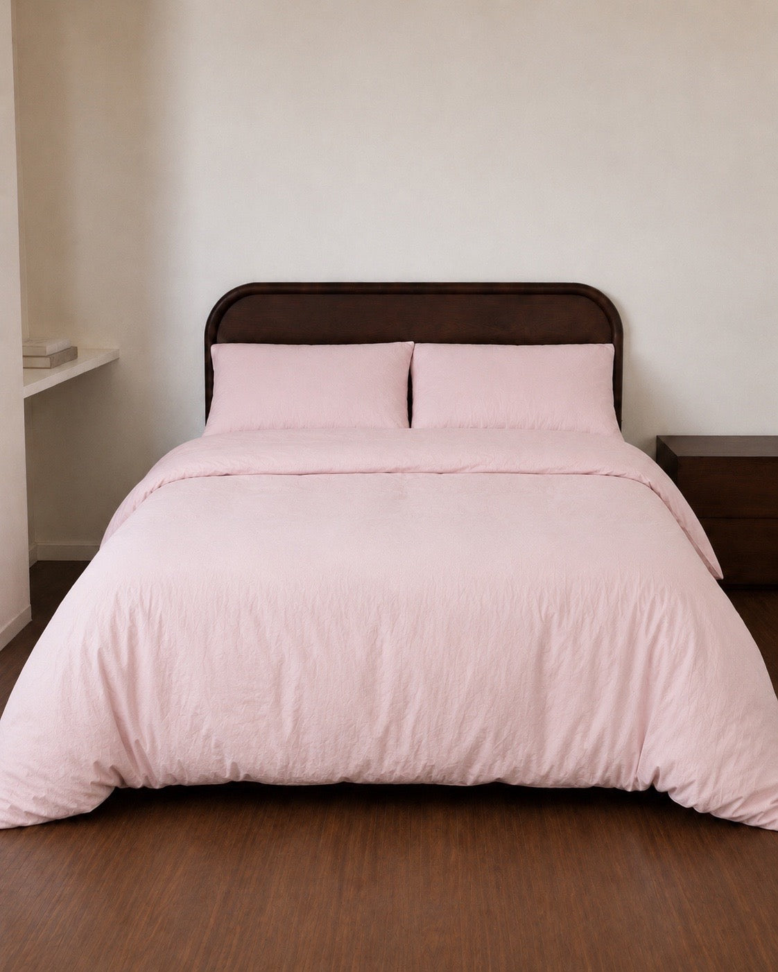 Talia Blush Cotton Quilt Cover Set