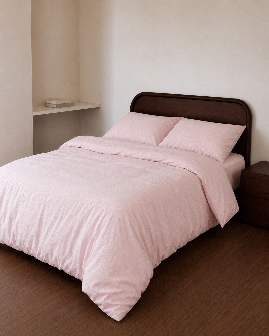 Talia Blush Cotton Quilt Cover Set