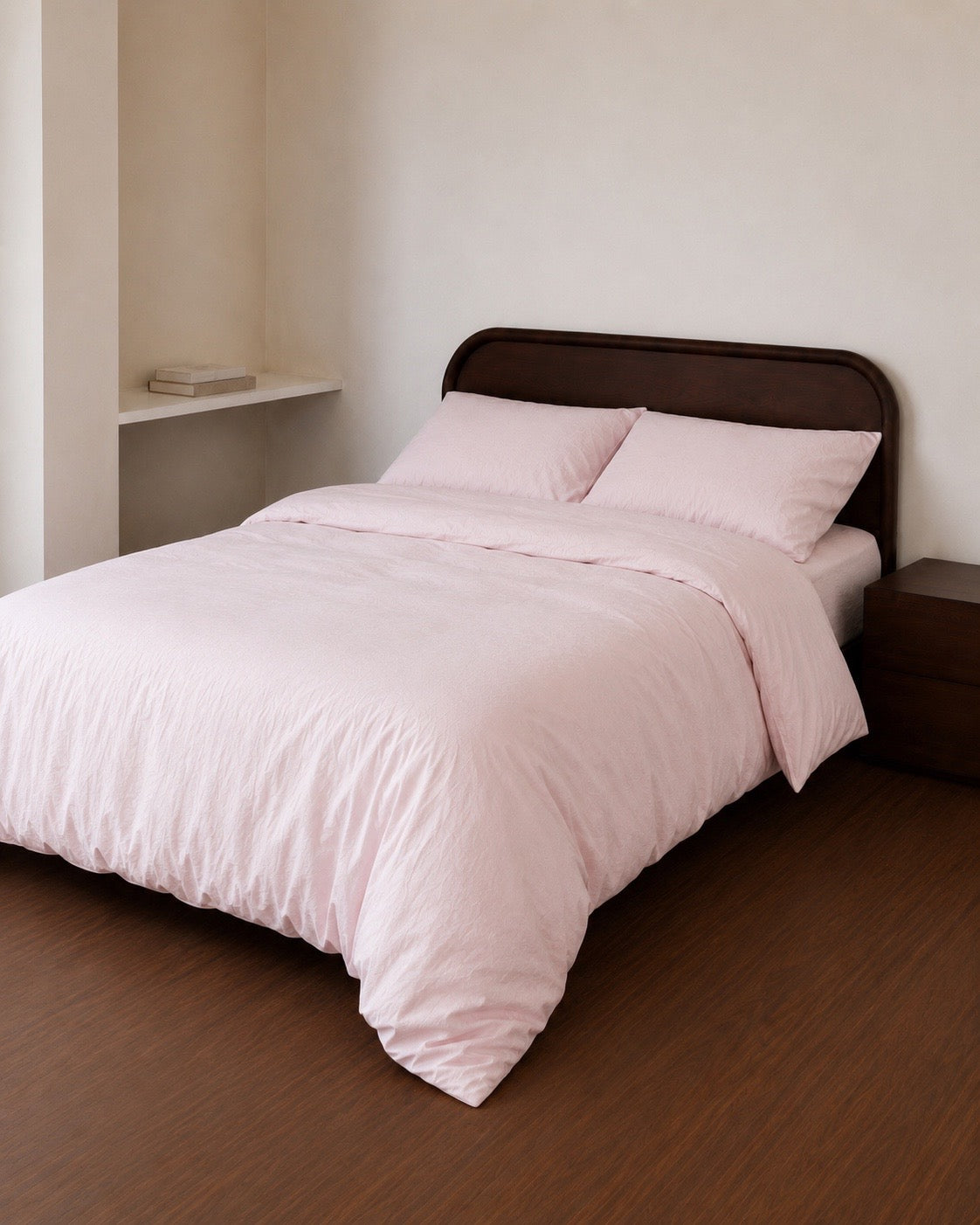 Talia Blush Cotton Quilt Cover Set
