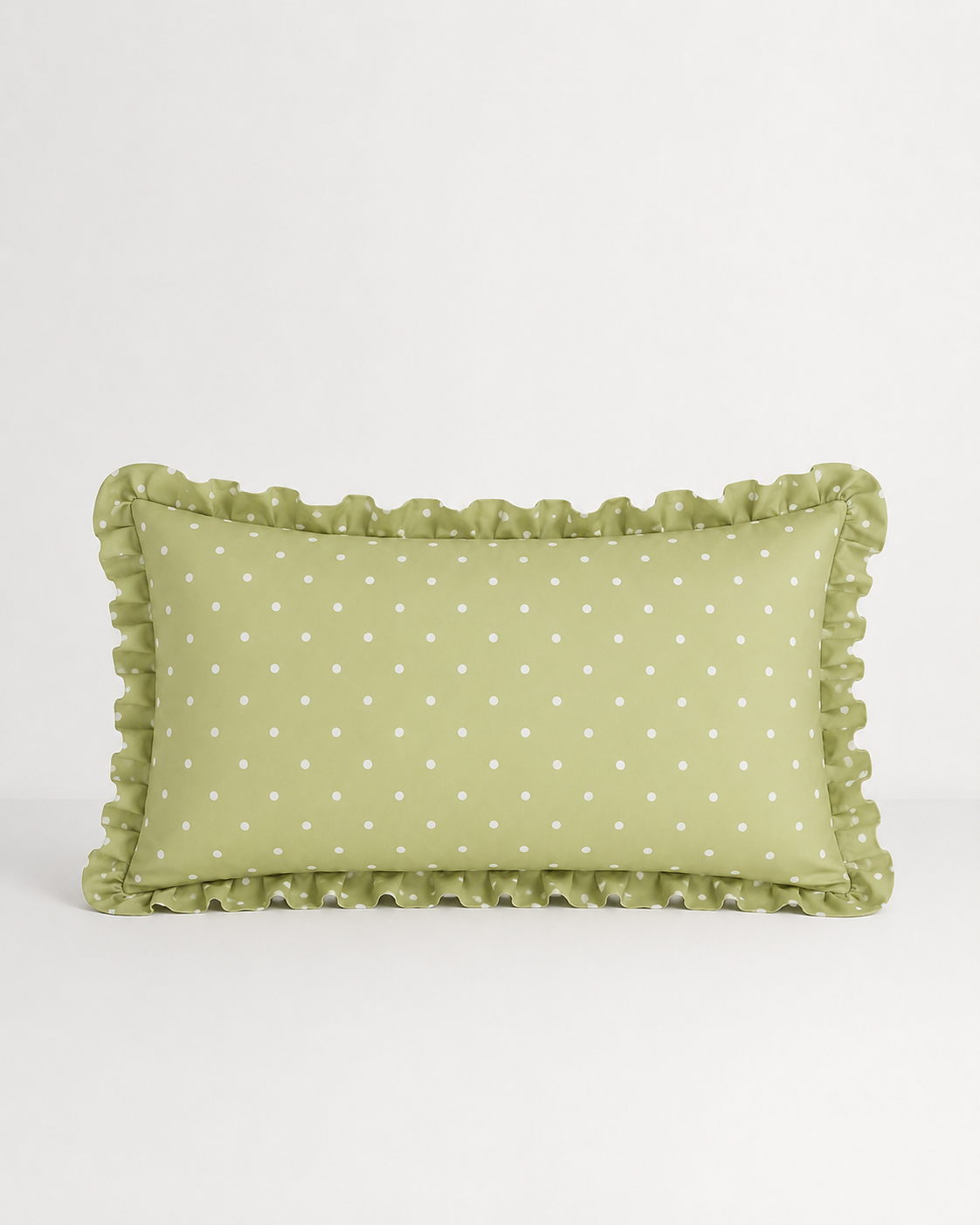 Green Polka Dot Cushion Cover