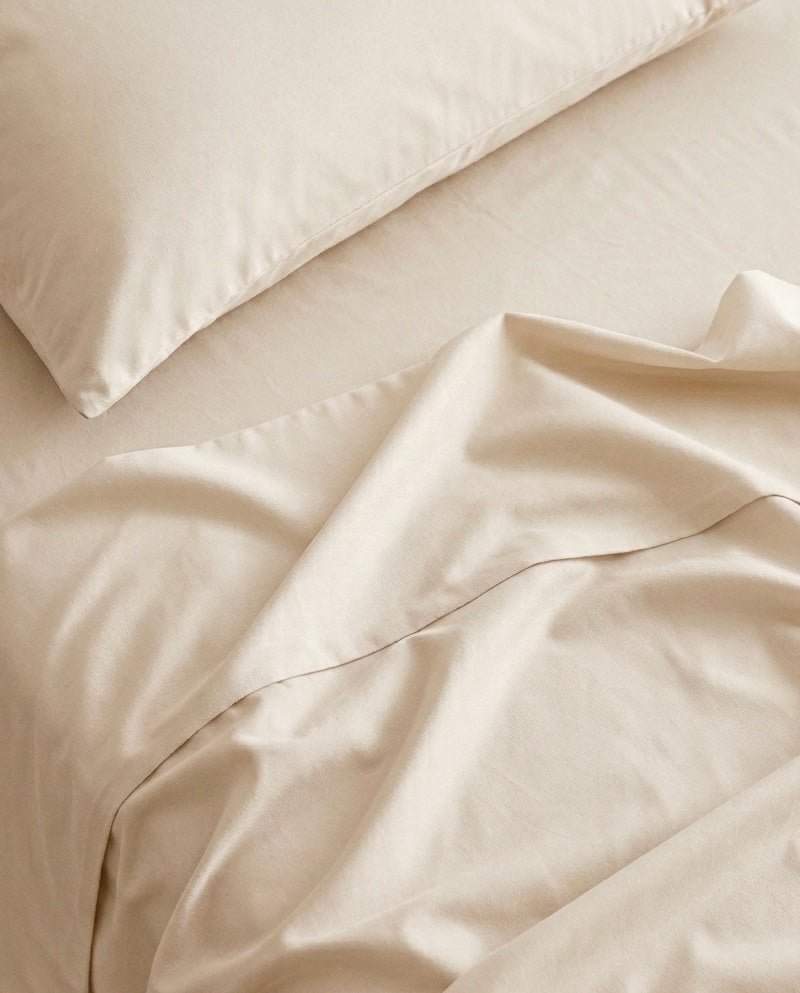 Lightweight Beige Flat Sheet